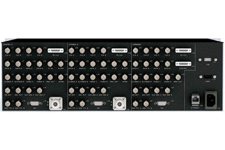 RDMS 3U Rackmount Receiver rear panel