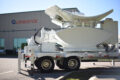 ADAPT PD750 in stored position on a trailer