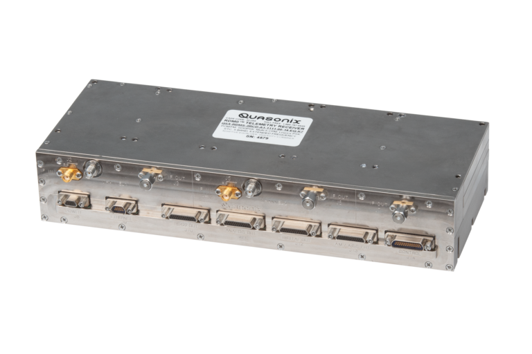 RDMS Compact Receiver-Combiner connectors. Note the small overall chassis size.