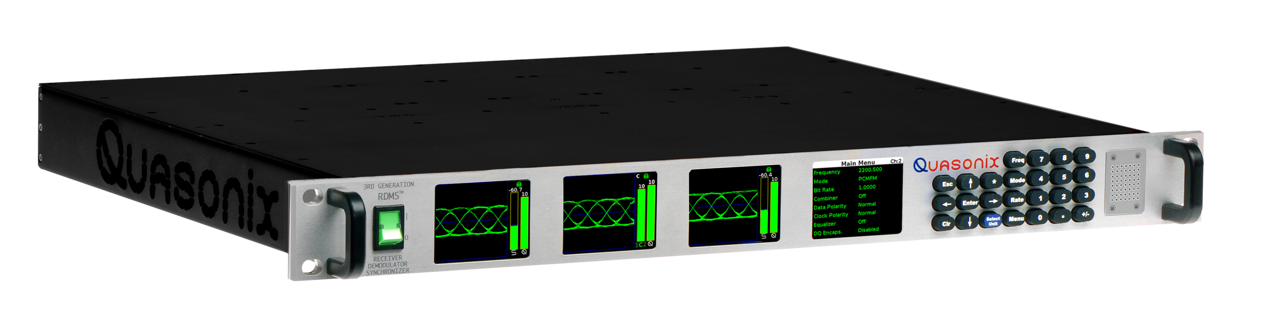 Rackmount RDMS Receiver – Angled view