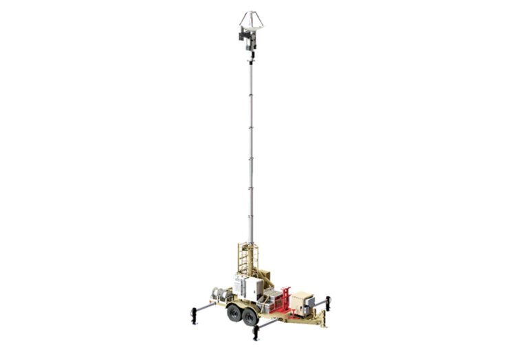 PD300 Mobile Antenna in deployed configuration