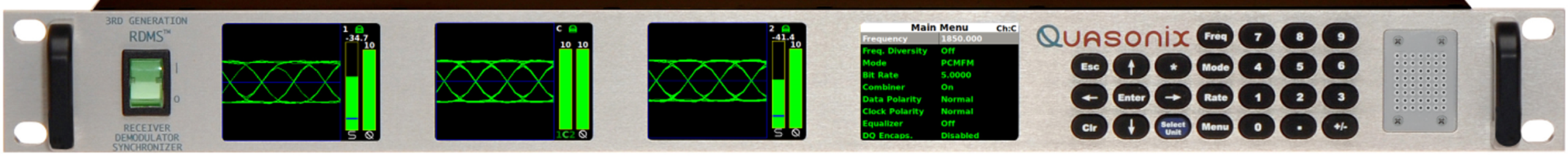 Rackmount RDMS Receiver – Front view